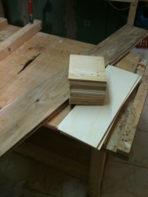 Vintage Holz-Blumenkasten