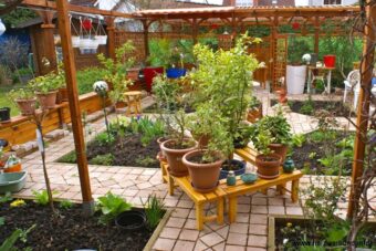 Blumen-Gartenbank - 56